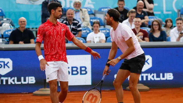 Djokovic y Dimitrov. Foto: Srdjan Stevanovic