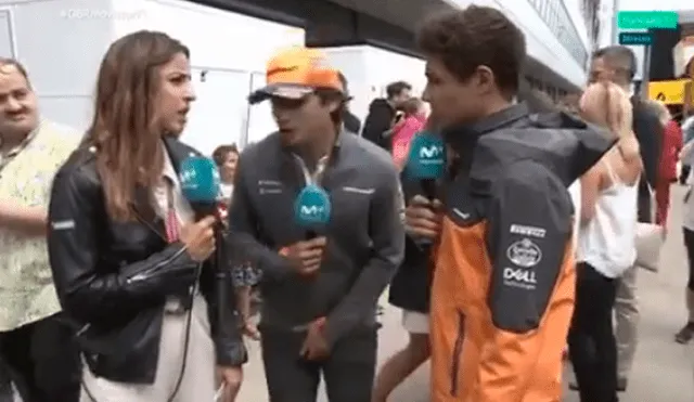 Daniel Ricciardo interrumpió una entrevista a Carlos Sainz para trolearlo de la peor forma.