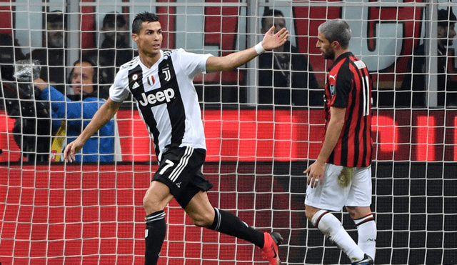 Juventus, con gol de Cristiano Ronaldo, venció 2-0 al Milan por Serie A [RESUMEN]