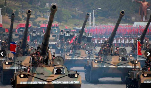  Corea del Norte realiza prácticas militares por aniversario