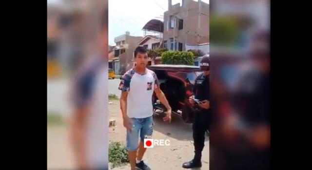 Facebook: Joven "improvisa” tras ser intervenido por la PNP [VIDEO]