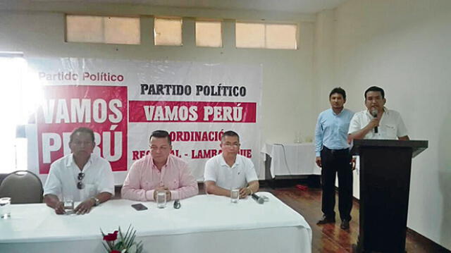 Vamos Perú presentó a precandidatos a la región Lambayeque