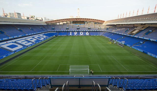 El Estadio de Riazor del Deportivo La Coruña cuenta con una capacidad de 32 912 personas. Foto: Internet.