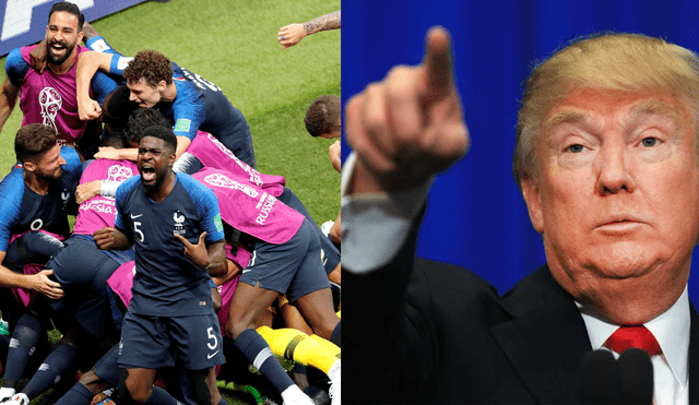 Donald Trump felicita a Francia tras coronarse campeón en Rusia 2018