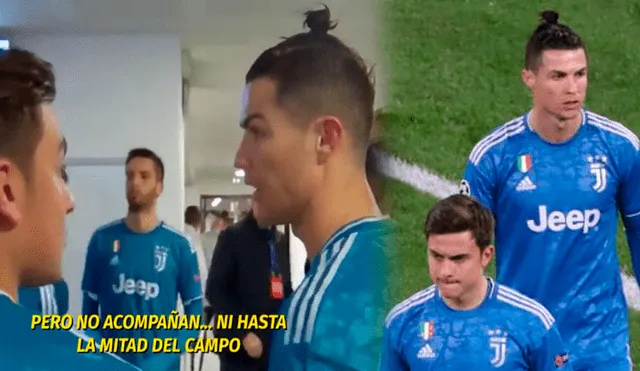 Cristiano Ronaldo y Paulo Dybala contra compañeros