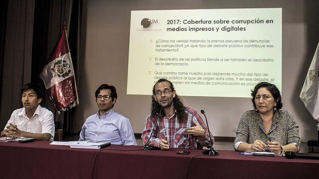 La corrupción es prioritaria para la prensa peruana 