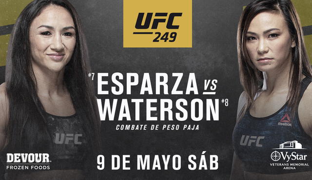 Carla Esparza vs. Michelle Waterson en UFC 249. Foto: UFC