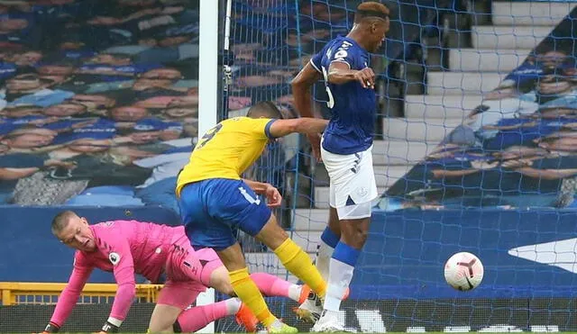 Everton gana 3-1 al Brighton con goles de Calvert Lewis, Mina y James. Foto: EFE