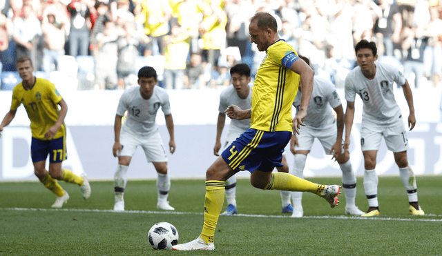 Suecia vs Corea del Sur: Granqvist anotó gol gracias al VAR [VIDEO]