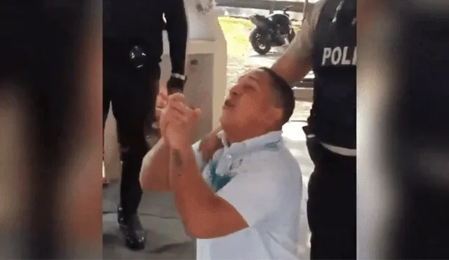 YouTube viral: ladrón llora tras ser capturado por la policía y ruega para que lo suelten [VIDEO]