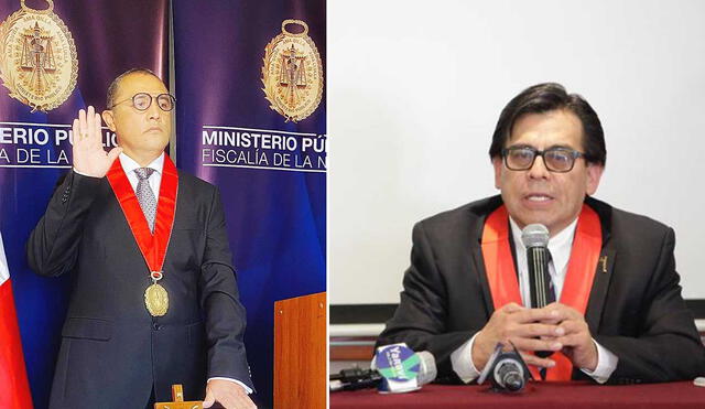 Santiago Irigoyen y Javier Fernández Dávila, nuevos titular de la Fiscalía y Corte de Arequipa. Foto: Cortesía Ministerio Público/Poder Judicial