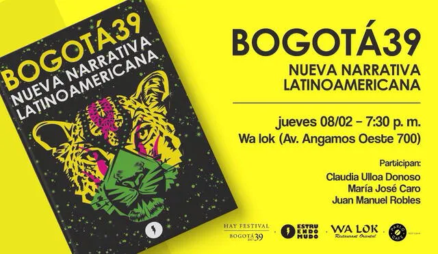 Tres escritores peruanos presentan Bogotá 39 