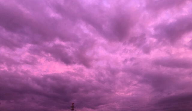 Cielo de Japón se tiñó de púrpura ante llegada del tifón Hagibis [FOTOS y VIDEO]