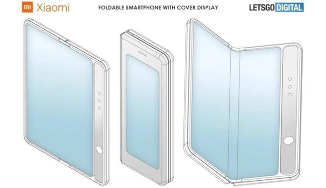 Este teléfono de Xiaomi sería muy similar al Galaxy Fold. Foto: Let’s Go Digital