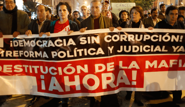 Marcha contra la corrupción por crisis en el CNM y Poder Judicial