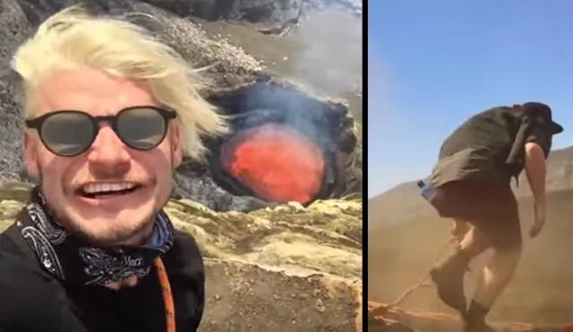 YouTube: se graban cerca a un volcán a punto de erupcionar y este fue el resultado | VIDEO