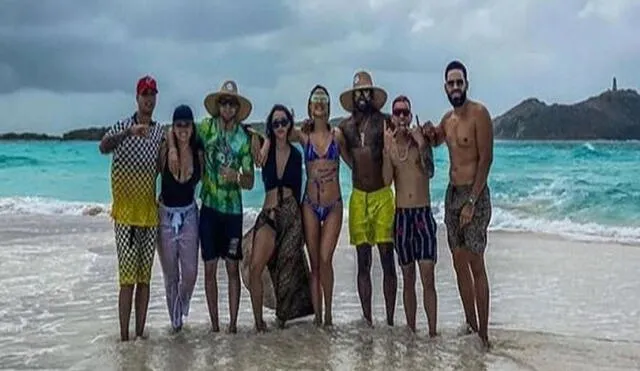 Zion y Noriel, entre otros, grabaron un video musical en la isla venezolana de Los Roques recientemente. Foto: Instagram