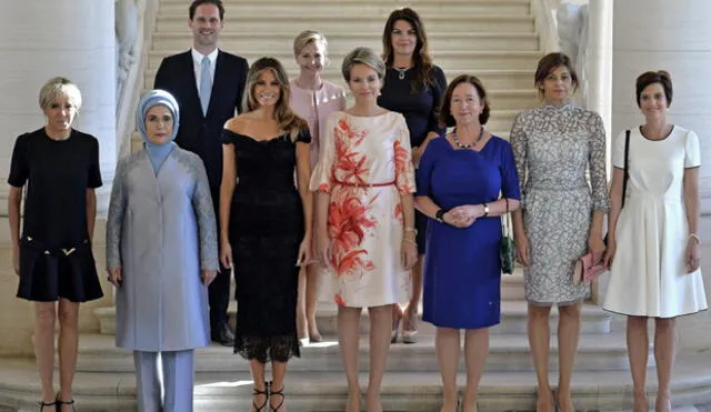 ¿Por qué aparece un hombre en la foto de las primeras damas de la OTAN?