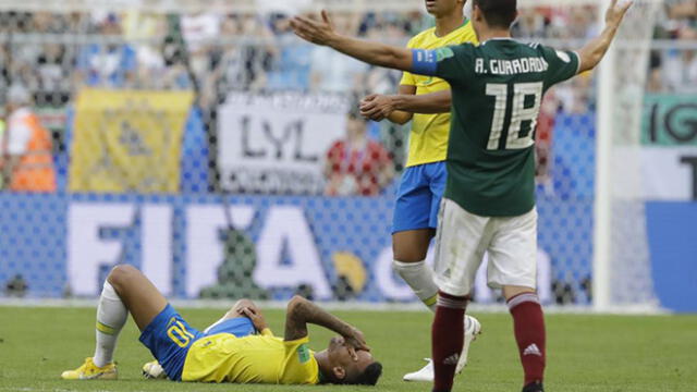 Jugador mexicano se burla de Neymar tras la eliminación de Brasil en el Mundial [FOTO]