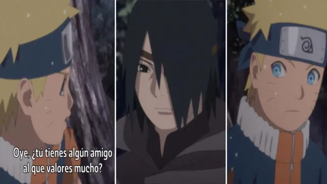 Naruto y Sasuke del futuro tuvieron una conversación emotiva en último capítulo de Boruto
