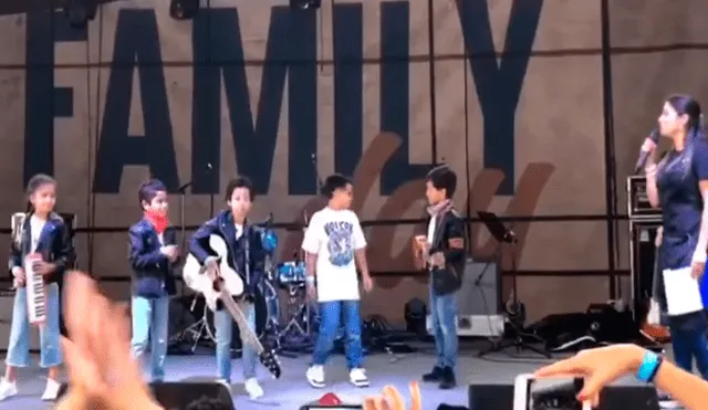 En Facebook, unos niños participaron en una actuación y sorprendieron al tocar “Cuando pienses en volver”.