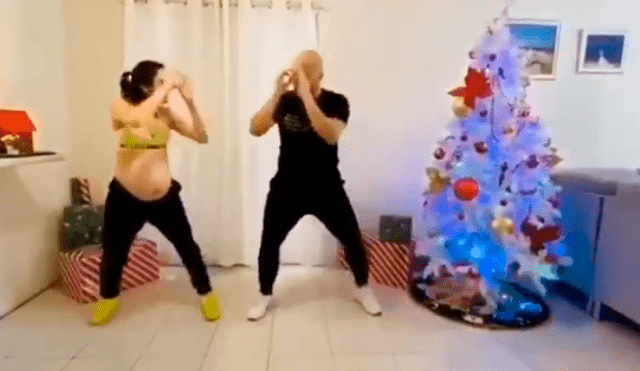 En YouTube, una pareja de esposos sorprendió con sus movimientos al compás de la canción “Que Tire Pa’ Lante”.