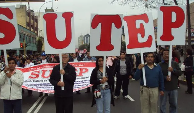 Sutep anuncia paro nacional de 24 horas