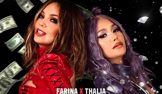 Thalía y Farina trabajaron un año en la canción "Ten cuidado", hit que estrenarán este jueves 8 de octubre. Foto: Instagram