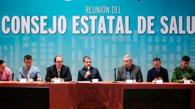 El gobierno de Coahuila realizó una reunión del Consejo Estatal de Salud. (Foto: Internet)