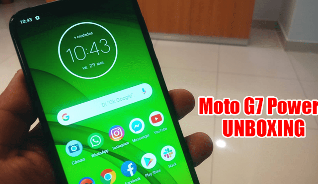 Moto G7 Power: unboxing del nuevo smartphone de Motorola con batería de 5000 mAh [VIDEO] 