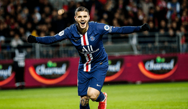 Ángel Di María y Mauro Icardi le dieron la victoria al PSG sobre el Brest. | Foto: @PSG_espanol