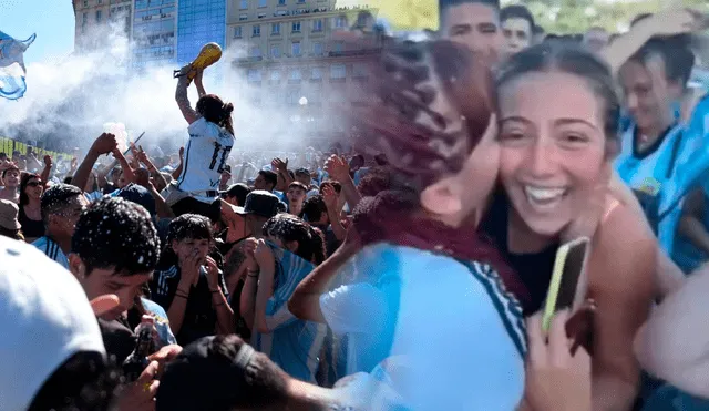 El triunfo de Argentina en la Copa Qatar 2022 ha dejado imágenes increíbles. Foto: composición LR/EFE/Infobae
