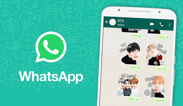 Descarga en WhatsApp tus stickers favoritos de la banda BTS. ¡Es gratis!