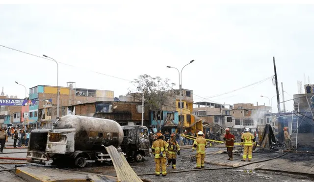 Incendio en Villa el Salvador
