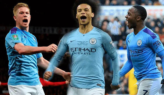 De Bruyne, Sané y Sterling son los fichajes más caros del Manchester City. (Créditos: AFP)