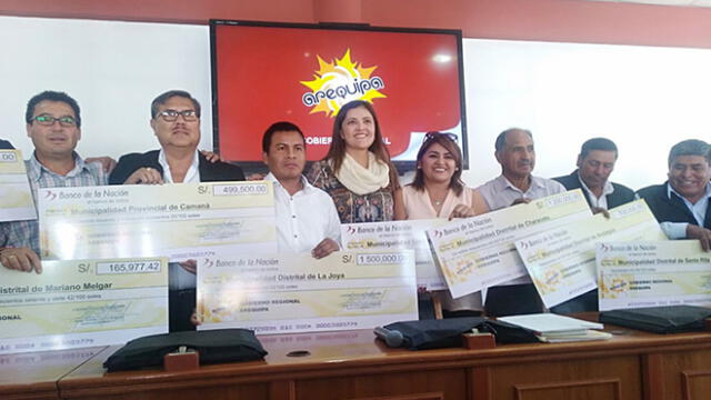 Gobierno Regional de Arequipa transfirió más de S/ 7 millones a municipios