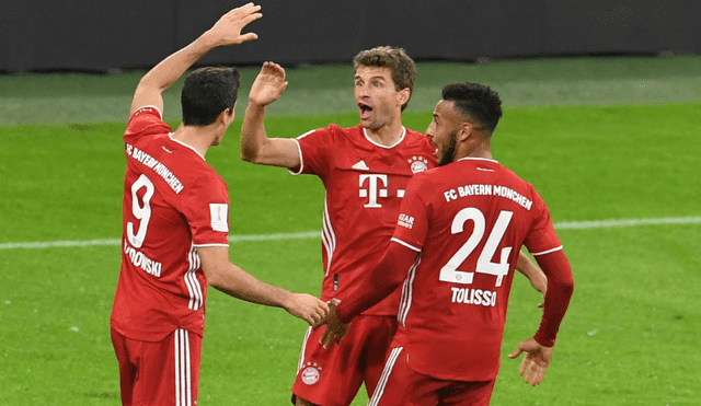 Muller abrió el marcador para el Bayern Múnich. Foto: AFP