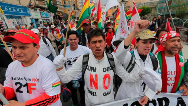 Ciudadanía pretende tomar las calles e impedir que Evo Morales se reelija. Foto: Infobae