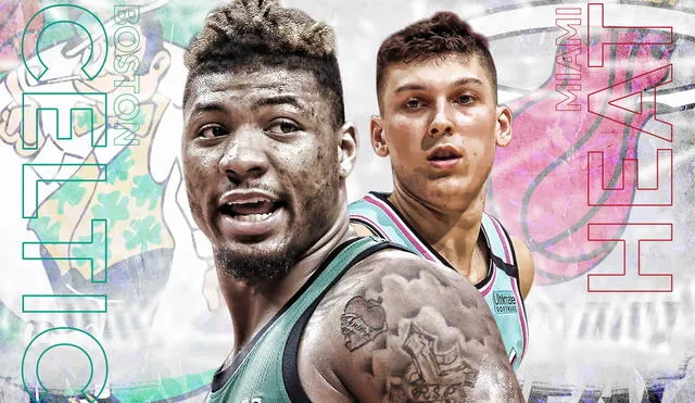 Boston Celtics enfrentan a los Miami Heat por la NBA. (Créditos: Gerson Cardoso/GLR)
