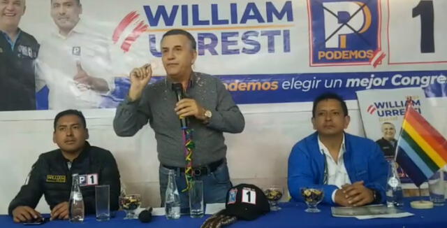 Urresti presentó a candidatos en Cusco.