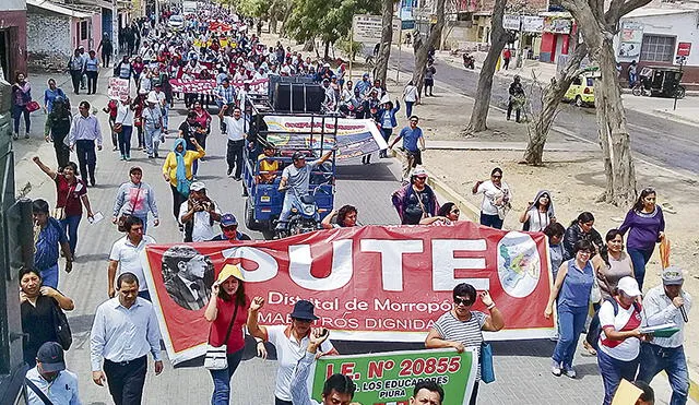 Piura: Maestros inician protestas en rechazo a indulto de Alberto Fujimori