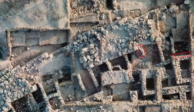 Vista aérea de las excavaciones en Silo. Foto: Asociados para la Investigación Bíblica.