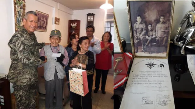 Lambayeque: rinden homenaje por cumpleaños n.° 98 de excombatiente