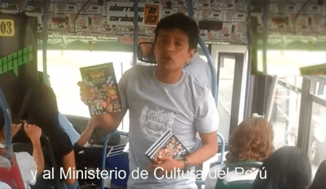 Facebook: Escritor peruano sube a buses para poder pagar viaje a Luxemburgo