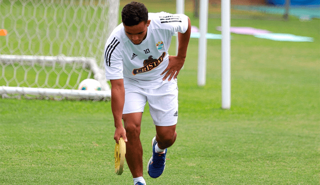 Jhon Marchán realizó sus primeros entrenamientos en Sporting Cristal previo a su presentación. | Foto: Gol Perú