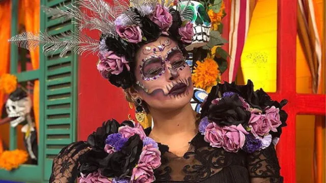 Famosas mexicanas se convierten en catrinas con excéntrico maquillaje [FOTOS]