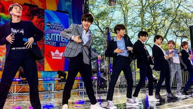 BTS paraliza el Central Park con espectacular show en Good Morning America