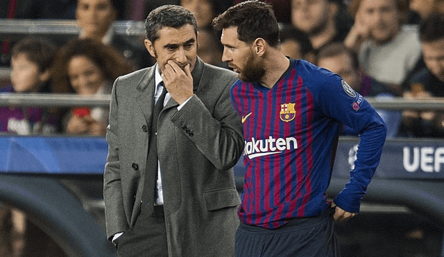 Ernesto Valverde se refirió a Lionel Messi con elogios.