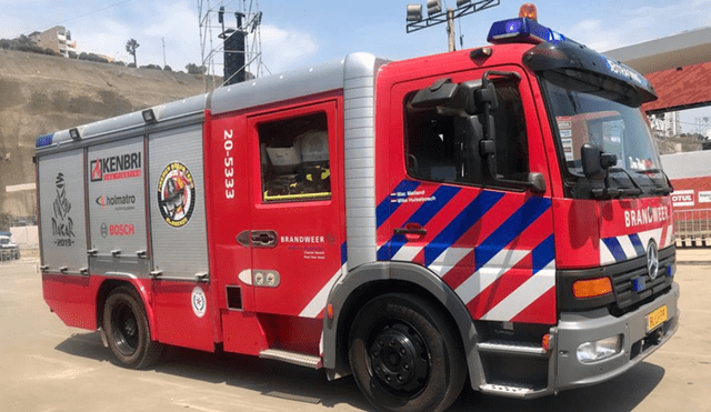 Dakar 2019: equipo holandés dona camión contraincendios para bomberos