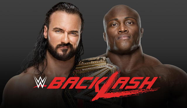 Drew McIntyre vs. Bobby Lashley por el Campeonato Mundial de WWE en Backlash 2020. Foto: WWE